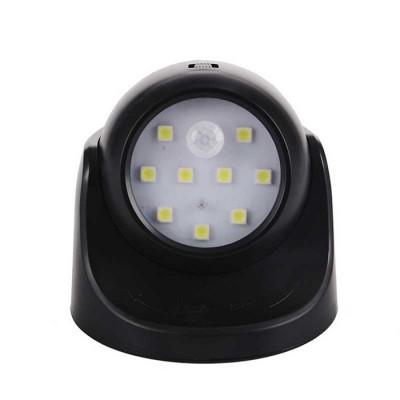 Outdoor Battery Operated Motion Sensor Night Light 9 LED Auto On/Off Wireless Induction Security Closet Hallway Light