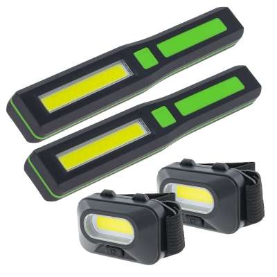 2 Blip Work Light ad 2 Mini Headlamp Combo Pack