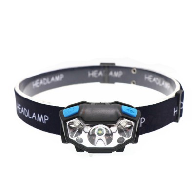 USB Rechargeable LED Headlamp Waterproof IR Motion Sensor LED Headlight Flashlight for Running and hunting