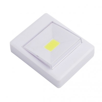 Ultra Bright Mini COB LED Wall Light Magnetic Night Switch light Battery Operated with Magic Tape for Garage Closet