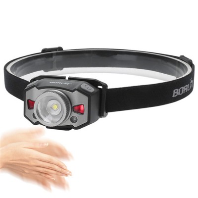 IR LED Motion Sensor Mini Headlamp Outdoor waterproof 5 Modes Zoom LED Headlight Rechargeable Head Torch Hunting Light