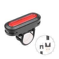 ABS Material High Quality USB Rechargeable COB LED 6 Modes Red Bicycle Tail Light Bike Rear Light