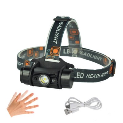 Motion Sensor Mini led Headlamp Most Powerful 5W LED Headlight 18650 Rechargeable Head Torch Camping Hunting headlamp