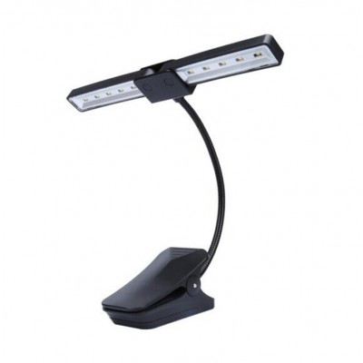 High brightness 10 LED Music stand light Flexible Clip on book reading table lamp led read lamp