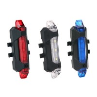 USB Rechargeable Bicycle LED Rear Light Safety Warning Taillight Cycling light Flash Super Bright Bike Tail Light